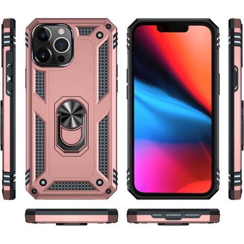 SaharaCase Kickstand with Belt Clip Case for Apple iPhone 13 Pro Max - Rose Gold WORLDWIDE DELIVERY