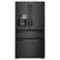 Whirlpool - 24.5 Cu. Ft. French Door Refrigerator with Two-Tier Freezer Storage - Black-Front_Standard