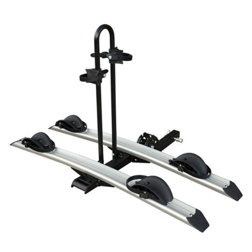 Young Electric - Bike Rack with 2-Inch Receiver Anti-Wobble & Scratch-Resistant - Black-Front_Standard 