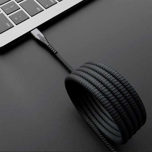 STATIK Magstack 3 Foot USB-A to USB-C Magnetic Charging Cable - Black GLOBAL SHIPPING