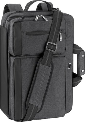 Solo New York Duane Hybrid Briefcase Backpack for 15.6 Laptop - Gray BUY ONLINE