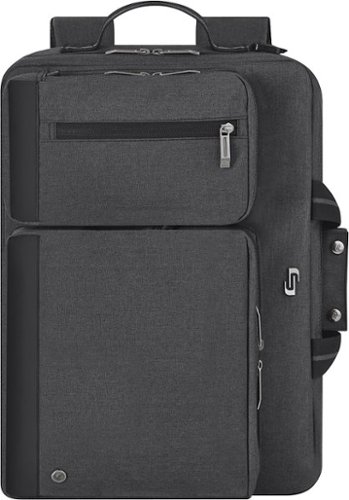 Solo New York Duane Hybrid Briefcase Backpack for 15.6 Laptop - Gray BUY IN MIDDLE EAST