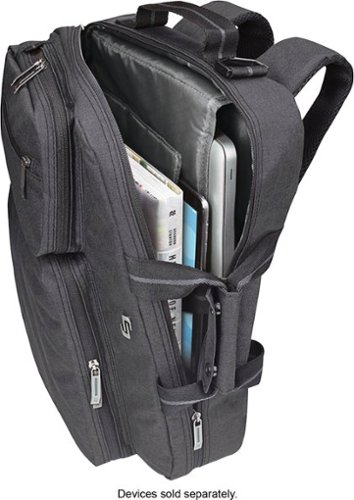 Solo New York Duane Hybrid Briefcase Backpack for 15.6 Laptop - Gray BUY IN UAE