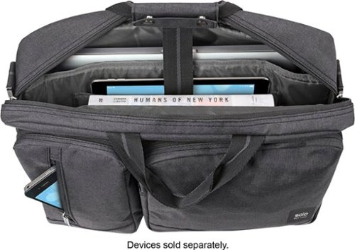 Solo New York Duane Hybrid Briefcase Backpack for 15.6 Laptop - Gray BUY IN SAUDI ARABIA