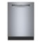 Bosch - 300 Series 24" Top Control Smart Built-In Tub Dishwasher with 3rd Rack and Zone Wash, 46 dBA - Stainless Steel-Front_Standard