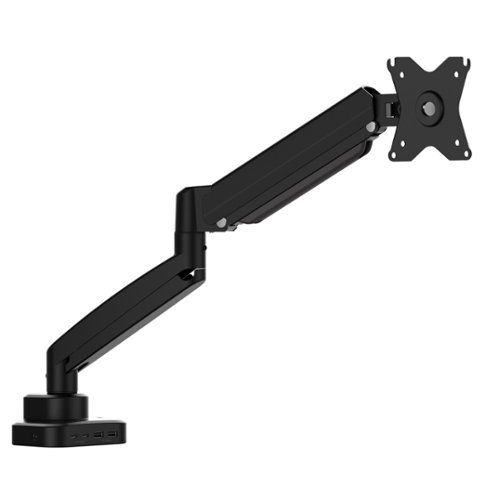 j5create - Ergonomic Monitor Mount with Dock for Most 17” -32”  Monitors - Black