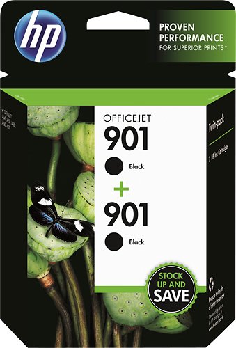  HP - 901 2-Pack Ink Cartridges - Black