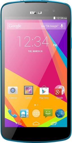 BLU - Studio X Plus 4G with 8GB Memory Cell Phone (Unlocked) - Blue-Front_Standard 