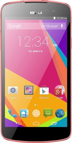 BLU - Studio X Plus 4G with 8GB Memory Cell Phone (Unlocked) - Pink-Front_Standard 