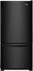 Whirlpool - 22 Cu. Ft. Bottom-Freezer Refrigerator with SpillGuard Glass Shelves - Black-Front_Standard 