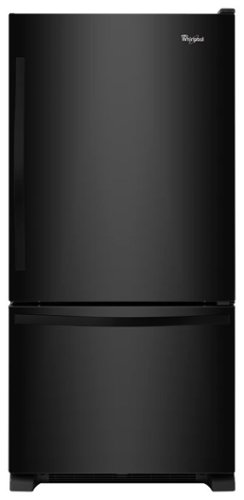 Whirlpool - 18.5 Cu. Ft. Bottom-Freezer Refrigerator - Black