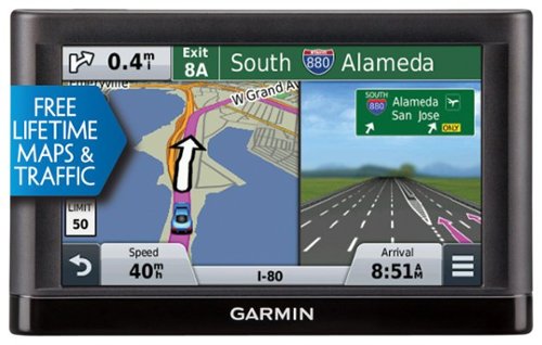  Garmin - nüvi 55LMT 5&quot; GPS with Lifetime Map Updates and Lifetime Traffic Updates - Black