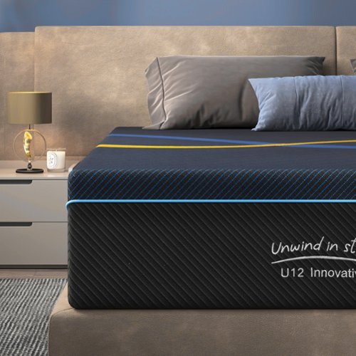 Glintex 14 Inch Queen Gel Memory Foam Mattress, Medium Firm