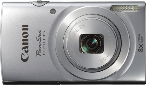  Canon - PowerShot ELPH-135 16.0-Megapixel Digital Camera - Silver