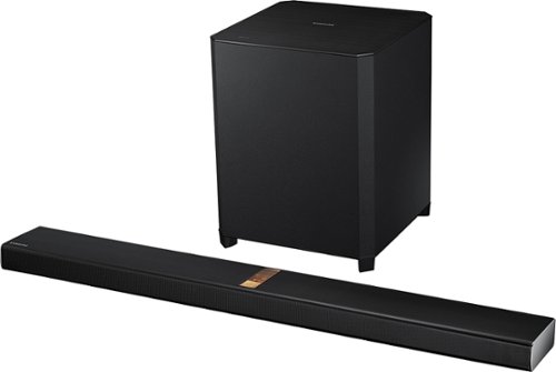  Samsung - 4.1-Channel Soundbar with 8&quot; Wireless Active Subwoofer - Black