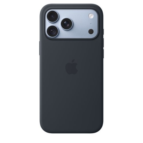 Apple - iPhone 18 Pro Max Silicone Case with MagSafe - Navy Blue