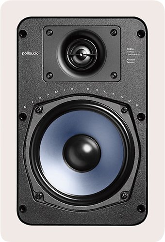 Polk Audio - RC55i 2-way In-Wall 5.25&quot; Speakers (Pair, White) - Perfect for Damp and Humid Indoor/Outdoor Placement - White