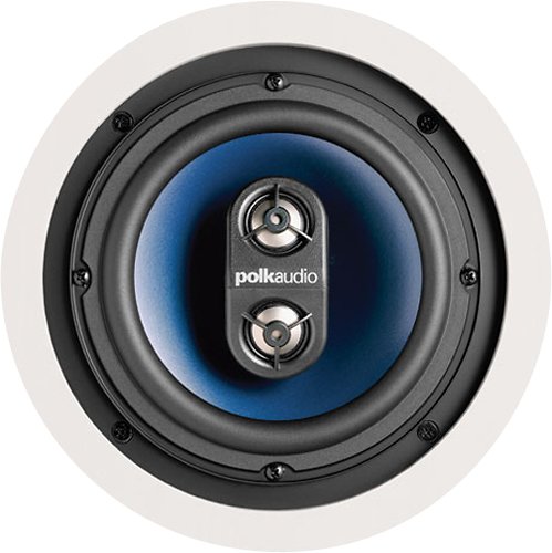 Polk Audio - RC6s In-Ceiling 6.5" Stereo Speaker - Dual Channel Experience | Best for Damp, Humid Indoor/Outdoor Placement - White