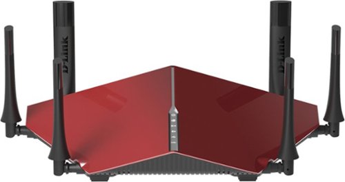  D-Link - AC3200 Tri Band Wi-Fi Router - Red