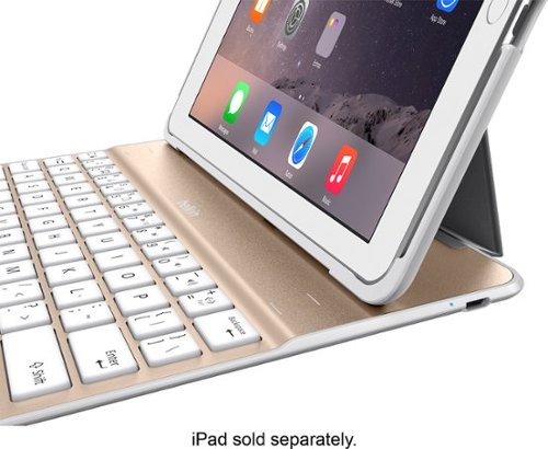  Belkin - Ultimate Keyboard Case for Apple® iPad® Air 2 - Gold/White