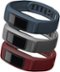 Garmin - Downtown Accessory Bands for vívofit 2 Activity Trackers (3-Pack) - Burgundy/Slate/Navy-Angle_Standard