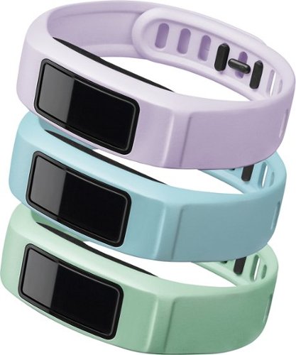  Garmin - Serenity Accessory Bands for vívofit 2 Activity Trackers (3-Pack) - Mint/Cloud/Lilac