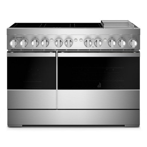 JennAir - NOIR 6.3 Cu. Ft. Freestanding Electric Induction Range - Stainless Steel