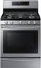 Samsung - 5.8 cu. ft. Freestanding Gas Range with True Convection - Stainless steel-Front_Standard