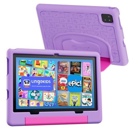 Contixo - A10 10" Educational Kids Tablet with Epic! and Lingokids 64GB with Parental Controls & Kid-Proof Case - Purple-Front_Standard 