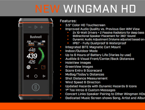 Bushnell - Wingman HD GPS Speaker - Black/Orange