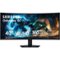 Samsung - 40" Odyssey G75F WUHD 180Hz 1ms AMD FreeSync Prem Pro Curved Gaming Monitor with HDR 600 (DisplayPort, HDMI) - Black-Front_Standard