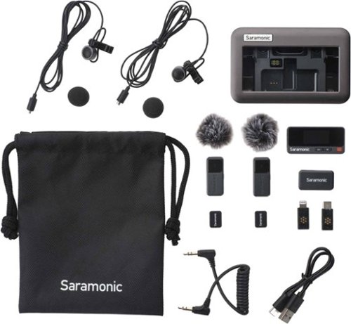 Saramonic Air 2-Person Mini Wireless Clip-On Mic System w/ Lavaliers for Cameras, Mobile Devices & Computers WORLDWIDE DELIVERY