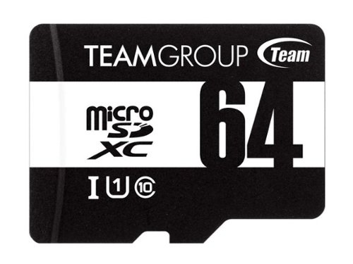 Team Group - Team 64GB microSDHC UHS-I/U1 Class 10 Memory Card with Adapter, Speed Up to 100MB/s (TUSDX64GCL10U03)-Front_Standard 