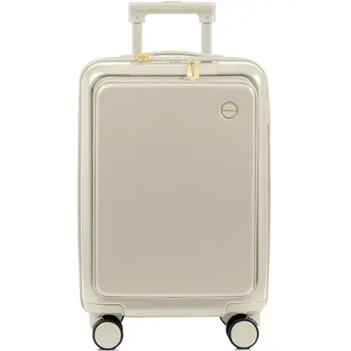 Front. Champs - Onyx Collection Carry-on Luggage Case - Ivory.