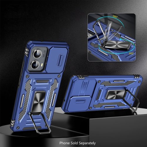 SaharaCase Raider Series Heavy-Duty Case for Motorola Edge (2024) - Midnight Blue WHERE TO BUY