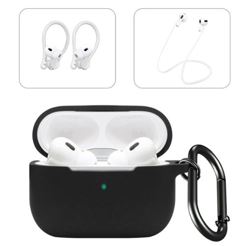 SaharaCase - Apple Airpods Pro 3 Case Kit | Added Accessories | Smooth Silicone | Anti-Shock Material | Venture Series - Scorpion Black-Front_Standard 