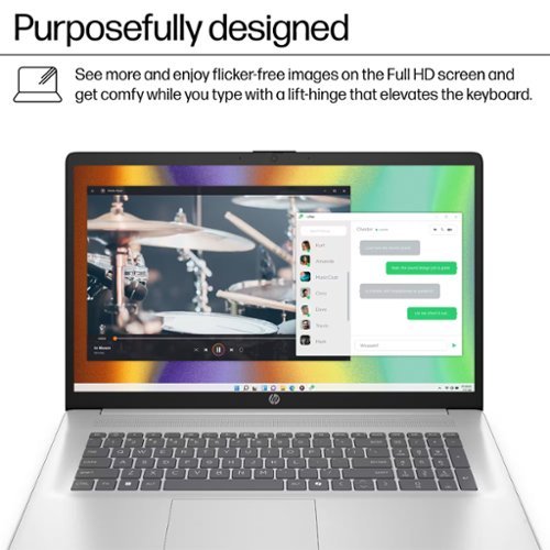 HP 17 Laptop 17.3 FHD (AMD Ryzen 5 7520U, 8GB LPDDR5, 512GB SSD