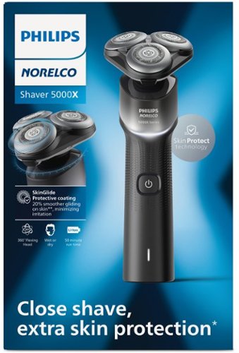 Philips Norelco Shaver 5000X, Rechargeable Wet & Dry Shaver with Precision Trimmer - Silver/ Black BUY IN AUSTRALIA