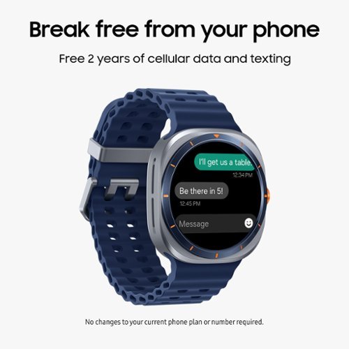 Samsung Galaxy Watch Ultra Titanium Smartwatch 47mm LTE - Free 2 years data and texting included - Titanium Silver - (2025) GLOBAL SHIPPING