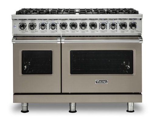 Viking - 5-Series Dual Fuel Self-Clean 48"W Sealed Burner Range - Nantucket-Front_Standard 