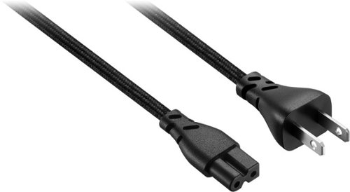 Rocketfish™ 8 ft. Polarized Braided Power Cord - Black BUY IN EUROPE