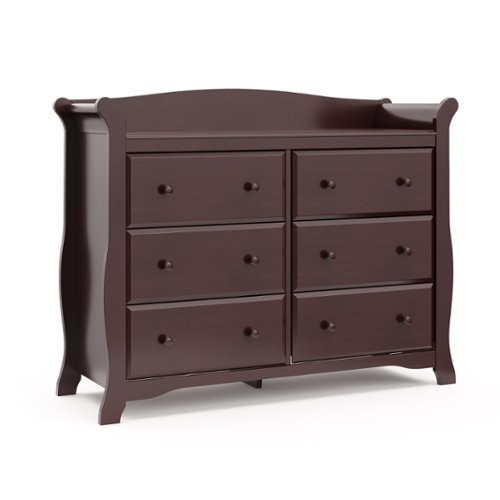 Storkcraft - Avalon 6-Drawer Double Dresser - Espresso-Front_Standard 