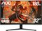 AOC - CQ32G4VE 31.5" VA Curved Gaming Monitor, QHD (2560x1440), 180Hz, 0.5ms, Freesync, HDR10 - Black-Front_Standard
