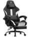 GTPlayer - Gaming Chair Breathable Fabric Ergonomic Computer Desk Chair - AWhite-Front_Standard