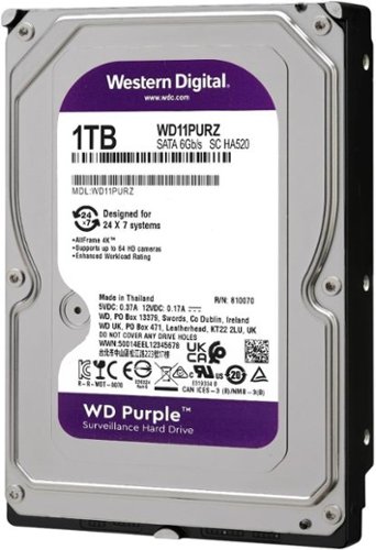 Western Digital WD Purple 1 TB Hard Drive Internal SATA [SATA/600