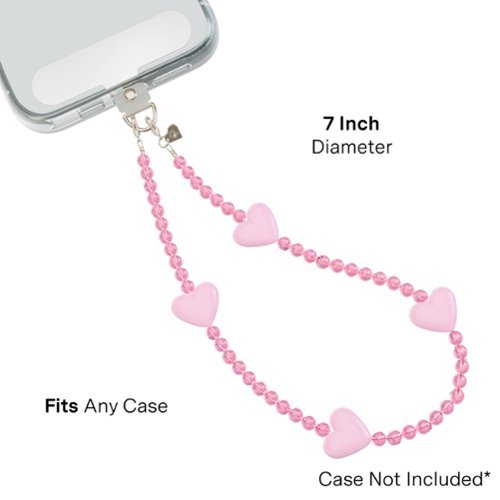VELVET CAVIAR Phone Charm - Pink Heart GLOBAL SHIPPING