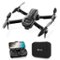 Contixo - F16 Ziro Stunt Drone 1080P HD Camera, FPV, Foldable, 16-Min Flight, Brushless Motor, Follow Me - Black-Front_Standard