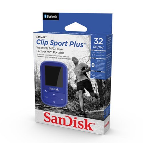 SanDisk Clip Sport Plus 32GB MP3 Player - Blue BUY IN EUROPE