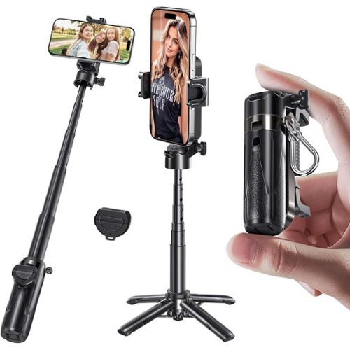 Furno Fusion - 4-in-1 Multifunctional Selfie Stick & Tripod for iPhone/Android 360 Rotation with Remote Portable-Front_Standard 