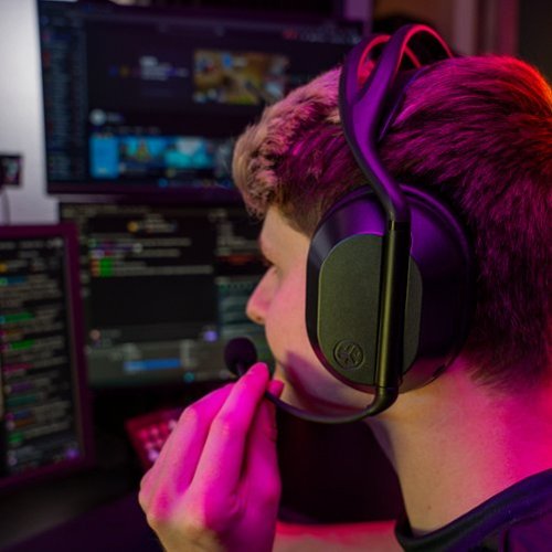 JLab Daybreak Wireless Bluetooth Gaming Over The Ear Headset - Black WORLDWIDE DELIVERY